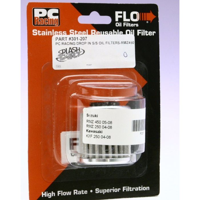 Pc Racing FLO REUSABLE DROP IN STAINLESS STEEL OIL FILTERS RMZ450