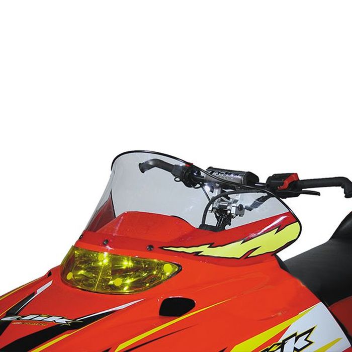 Powermadd POWERMADD COBRA WINDSHIELD POLARIS EDGE, LOW (11.5"), CLEAR W/LIGHTENING (11525)