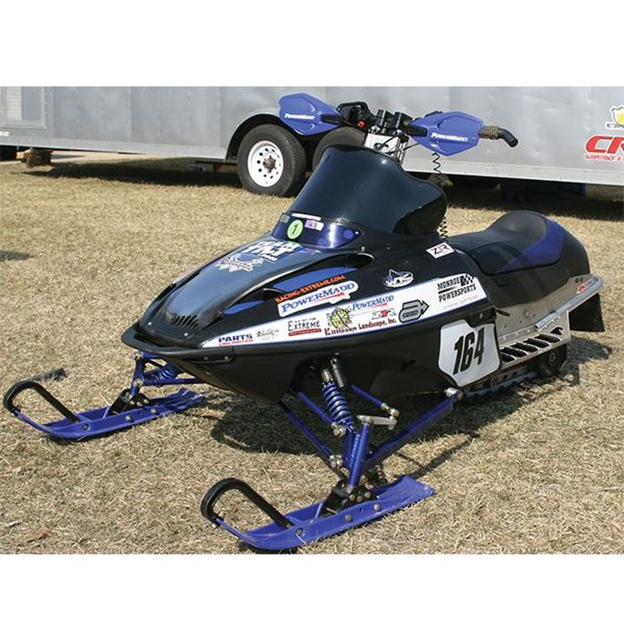 Powermadd POWERMADD COBRA WINDSHIELD POLARIS XCR120, LOW (8"), BLACK (11622)