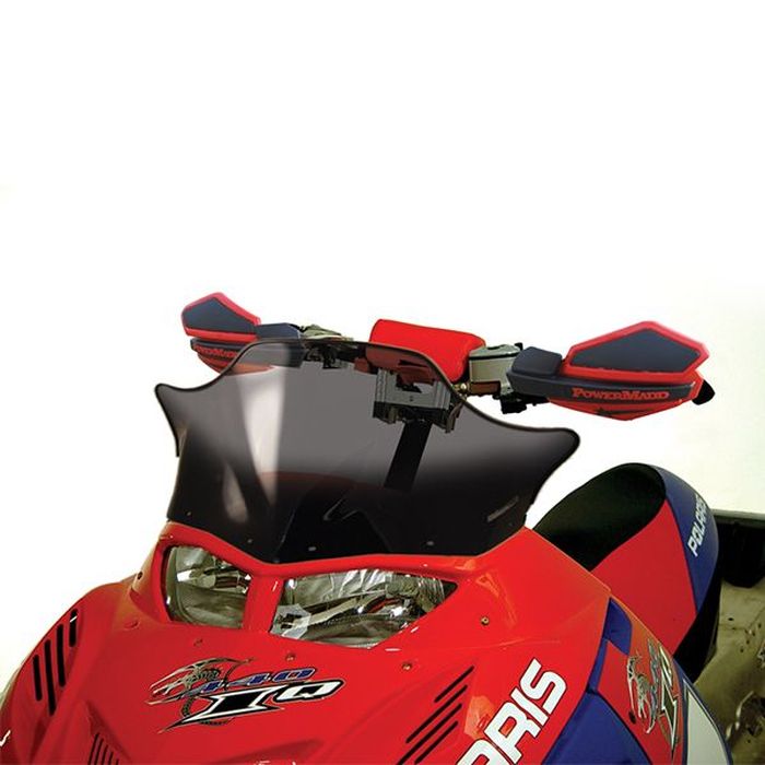 Powermadd POWERMADD COBRA WINDSHIELD POLARIS IQ RACE, TALL (15"), TINT W/BLACK FADE (11740)