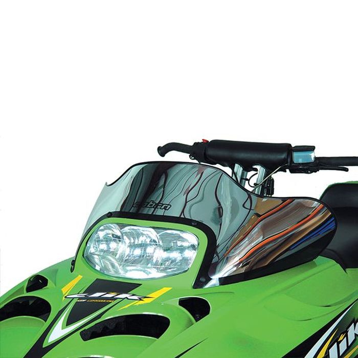 Powermadd POWERMADD COBRA WINDSHIELD ARCTIC CAT ZR3, EXT. LOW (10.25"), CHROME (12310)