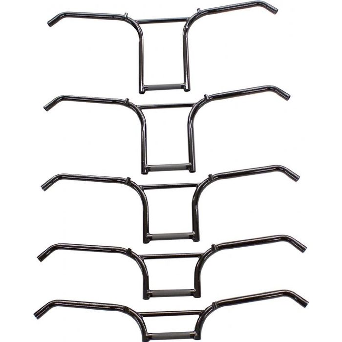 Skinz 2" RISE MOUNTAIN SNOWMOBILE HANDLE BAR W/HOOKS BLACK (RBH2MBK)